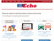 Tablet Screenshot of adbooker.echo-news.co.uk